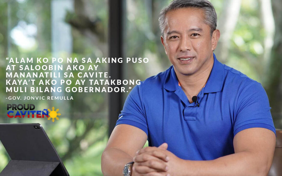 Gov. Jonvic Remulla, Tatakbo Muli Bilang Gobernador Ng Cavite