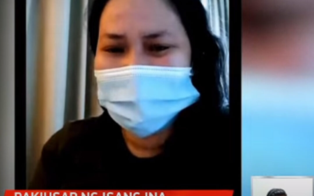 OFW Humihiling sa mas Maiksing Quarantine Matapos Mamatay ang Babaeng Anak nito